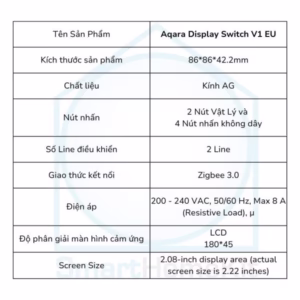 aqara V1 display dimension 1 min