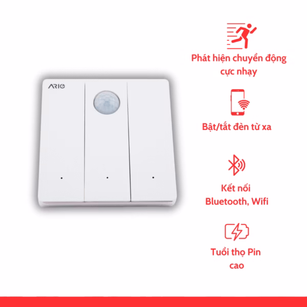 ario Công tắc cảm biến cầu thang vuông 0