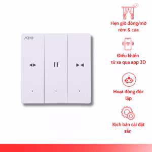 Công tắc rèm, cửa cuốn thông minh vuông Ario 100