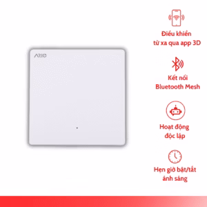 Công tắc thông minh BLE 1 nút Ario Vuông 0