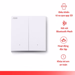 Công tắc thông minh BLE 1 nút Ario trắng chữ nhật 2